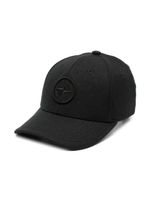 Stone Island Junior casquette à patch Compass - Noir - thumbnail