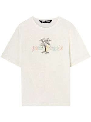 Palm Angels t-shirt à logo imprimé - Blanc