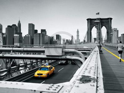 Kunstdruk Thomas Reis - Yellow Cab 80x60cm