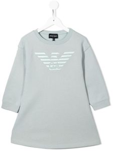 Emporio Armani Kids robe à logo imprimé - Vert