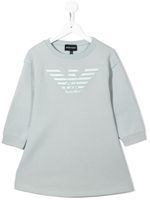 Emporio Armani Kids robe à logo imprimé - Vert