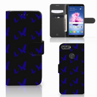Huawei P Smart Telefoon Hoesje Vlinder Patroon - thumbnail