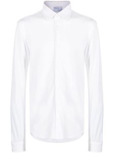 Fedeli chemise en coton à coupe cintrée - Blanc