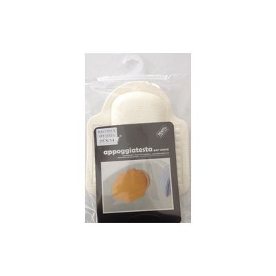 Wicotex hoofdsteun bad 25 x 34 cm wit