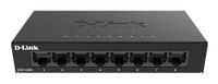 D-Link DGS-108GL Unmanaged Gigabit Ethernet (10/100/1000) Zwart - thumbnail