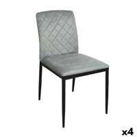 Stoel Versa ZEGERS Grijs 58 x 83 x 44 cm (4 Stuks)