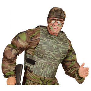 Kogelvrij leger camouflage vest verkleedkleding accessoire