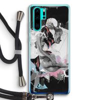 Camouflage de sommeil: Huawei P30 Pro Transparant Hoesje met koord