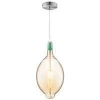 Home sweet home DIY hanglamp - zilver / groen / amber