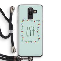 It's Lit: Samsung Galaxy J8 (2018) Transparant Hoesje met koord
