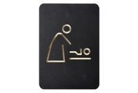 Pictogram Europel baby zwart - thumbnail