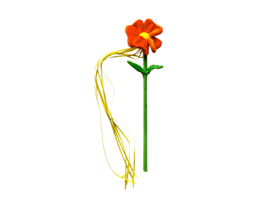 Karlie Honden- of kattenspeelgoed (zonnebloem/oranje)