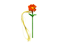 Karlie Honden- of kattenspeelgoed (zonnebloem/oranje)