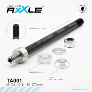 Qibbel Radoxx steekas voor trailer m12x1.00 160-172mm