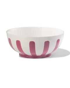 HEMA Schaaltje Ø15cm Tafelgenoten New Bone Wit Met Roze (roze)