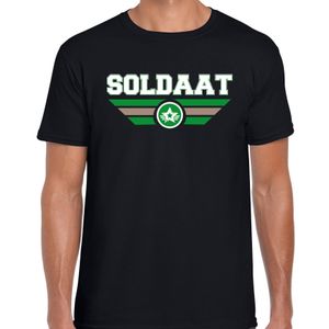 Soldaat t-shirt zwart heren - Beroepen shirt