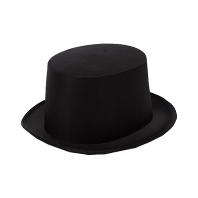 Verkleed hoed - zwart - volwassenen - carnaval - kleuren thema - feestkleding accessoires