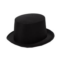 Verkleed hoed - zwart - volwassenen - carnaval - kleuren thema - feestkleding accessoires