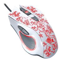 ZGB 169 USB 2400DPI vier-Speed Instelbare LED-achtergrondverlichting Wired optische E-sport gaming muis met contragewicht lengte: 1.45 m (wit)