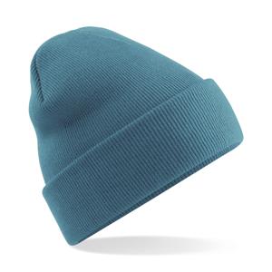 Beechfield basic winter muts/beanie - Airforce blauw - acryl - volwassenen - Winter Essentials/acces