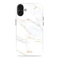MIO White Marble Magsafe Compatible for iPhone 16 Plus