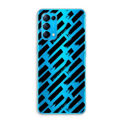Zwarte vegen: Oppo Find X3 Lite Transparant Hoesje