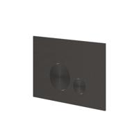 Bedieningspaneel Ivy Flush 2 Ronde Knoppen Flowering 3mm Rvs316 Geborsteld Carbon Black PVD