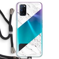 Biggest stripe: Oppo A52 Transparant Hoesje met koord