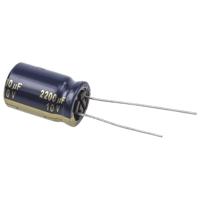 Panasonic Elektrolytische condensator Radiaal bedraad 5 mm 2200 µF 10 V 20 % (Ø) 12.5 mm 1 stuk(s)