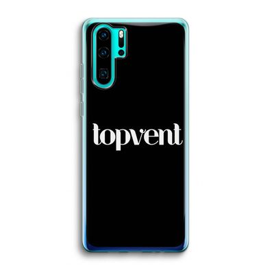 Topvent Zwart: Huawei P30 Pro Transparant Hoesje