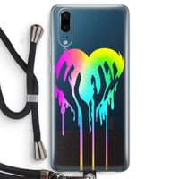 Hold My Heart: Huawei P20 Transparant Hoesje met koord