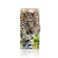 OnePlus 13 | Telefoonhoesje | Met pasjeshouder | Baby Luipaard