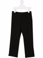 Versace Kids pantalon à coupe droite - Noir