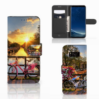 Samsung Galaxy S8 Flip Cover Amsterdamse Grachten - thumbnail