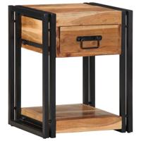 Nachtkastje 2 pcs Bruin 40 x 35 x 50 cm Massief acaciahout