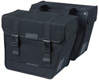 Basil kavan eco classic 46l dubbele fietstas zwart