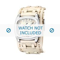 Calypso horlogeband K5224/1 Leder Wit 26mm - thumbnail