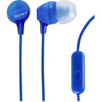 Sony MDR-EX15AP Headset In-ear 3,5mm-connector Blauw - thumbnail