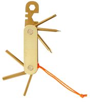 Doiy multitool Honom 11,2 cm aluminium goud 8 delig - thumbnail