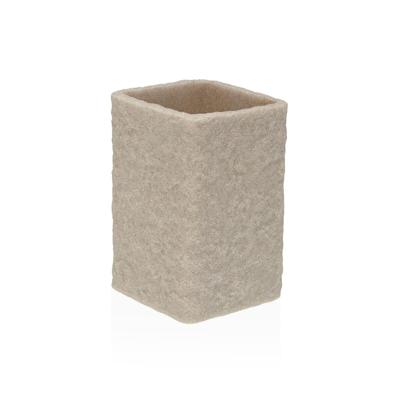 Tandenborstelhouder Versa Viti Beige Hars 7,4 x 10,6 x 7,4 cm