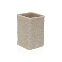 Tandenborstelhouder Versa Viti Beige Hars 7,4 x 10,6 x 7,4 cm