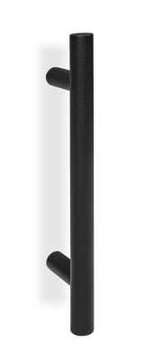 Deurgreep Nero rond zwart - 300x200 hoh