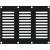 Caymon CASY302/B ventilatieplaatje staal, 3 modules breed voor CASY-chassis