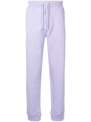 Helmut Lang pantalon de jogging à logo 3D - Violet
