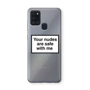 Safe with me: Samsung Galaxy A21s Transparant Hoesje