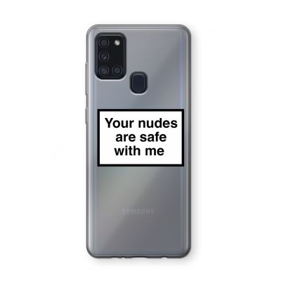 Safe with me: Samsung Galaxy A21s Transparant Hoesje