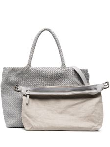 Officine Creative sac cabas OC Class 35 à design tressé - Gris