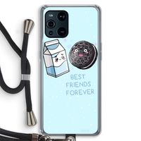 Best Friend Forever: Oppo Find X3 Pro Transparant Hoesje met koord