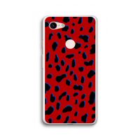 Red Leopard: Google Pixel 3 XL Transparant Hoesje