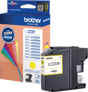 Brother LC-223Y inktcartridge 1 stuk(s) Origineel Geel